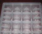 Plastic food trays 12
